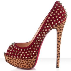 CHRISTIAN LOUBOUTIN Lady Peep Spikes 150mm Heels!